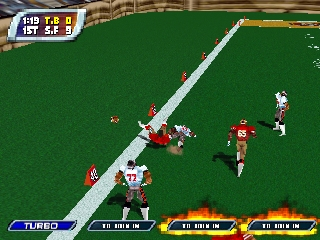 NFL Blitz 2001 (USA) In game screenshot